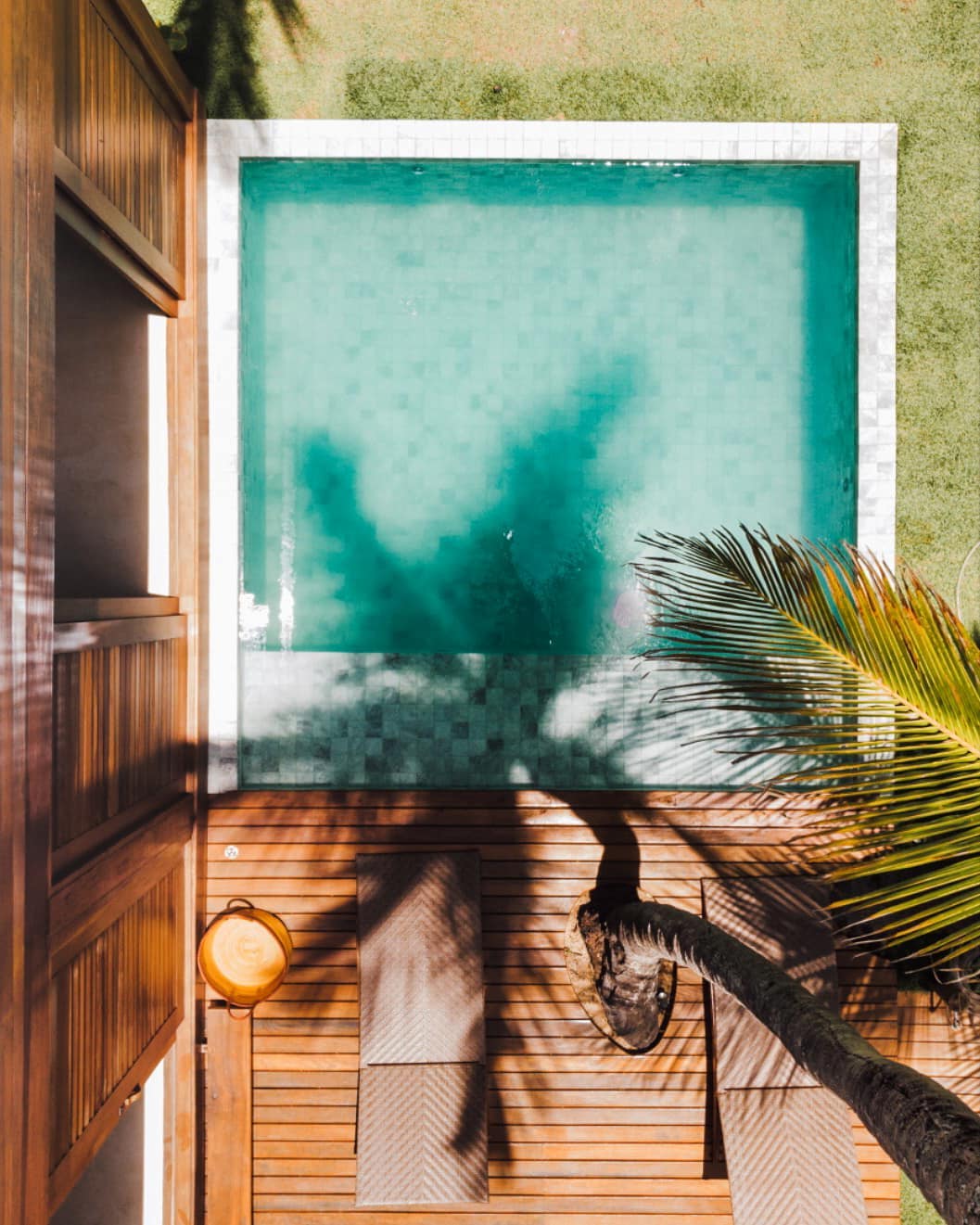 Vista aérea das vilas privativas na Península de Maraú.