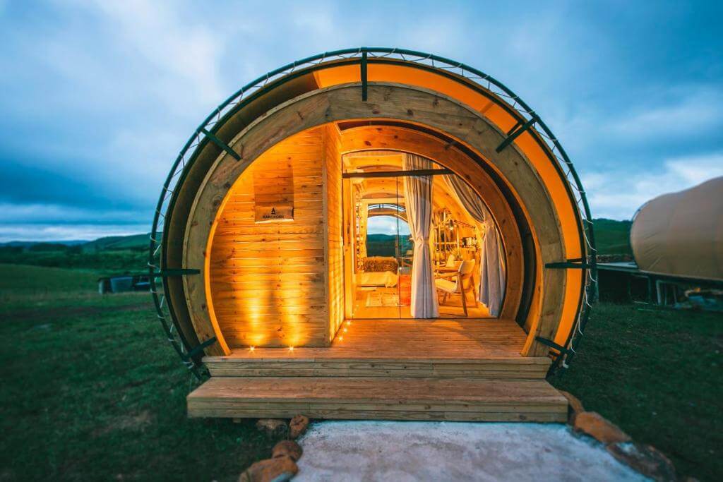 Casulo do hotel Parador Casa da Montanha, na região de Pedra Afiada.