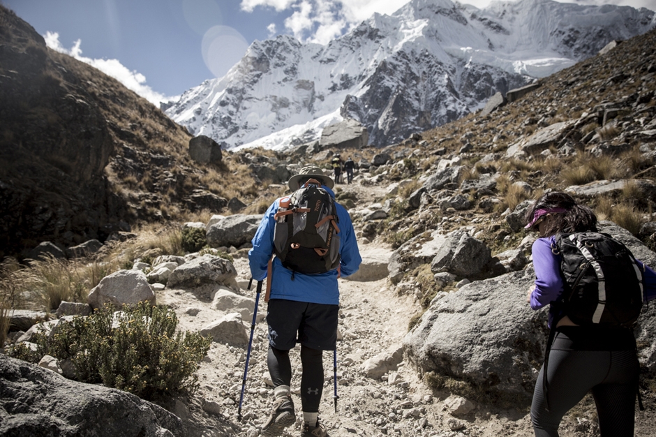 Mountain hike em região do Peru